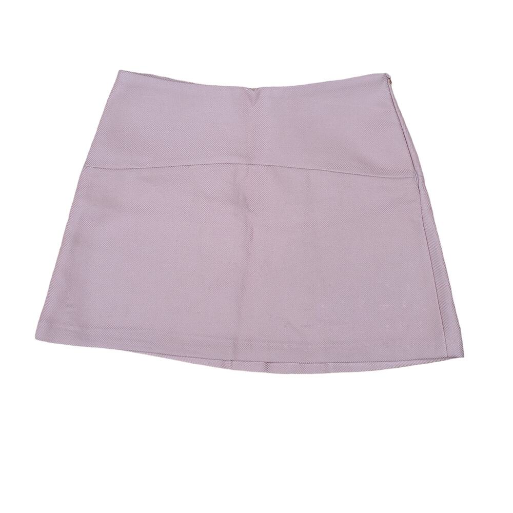 Zara Woman Rose Coral Pink A-Line Mini Skirt Size Medium